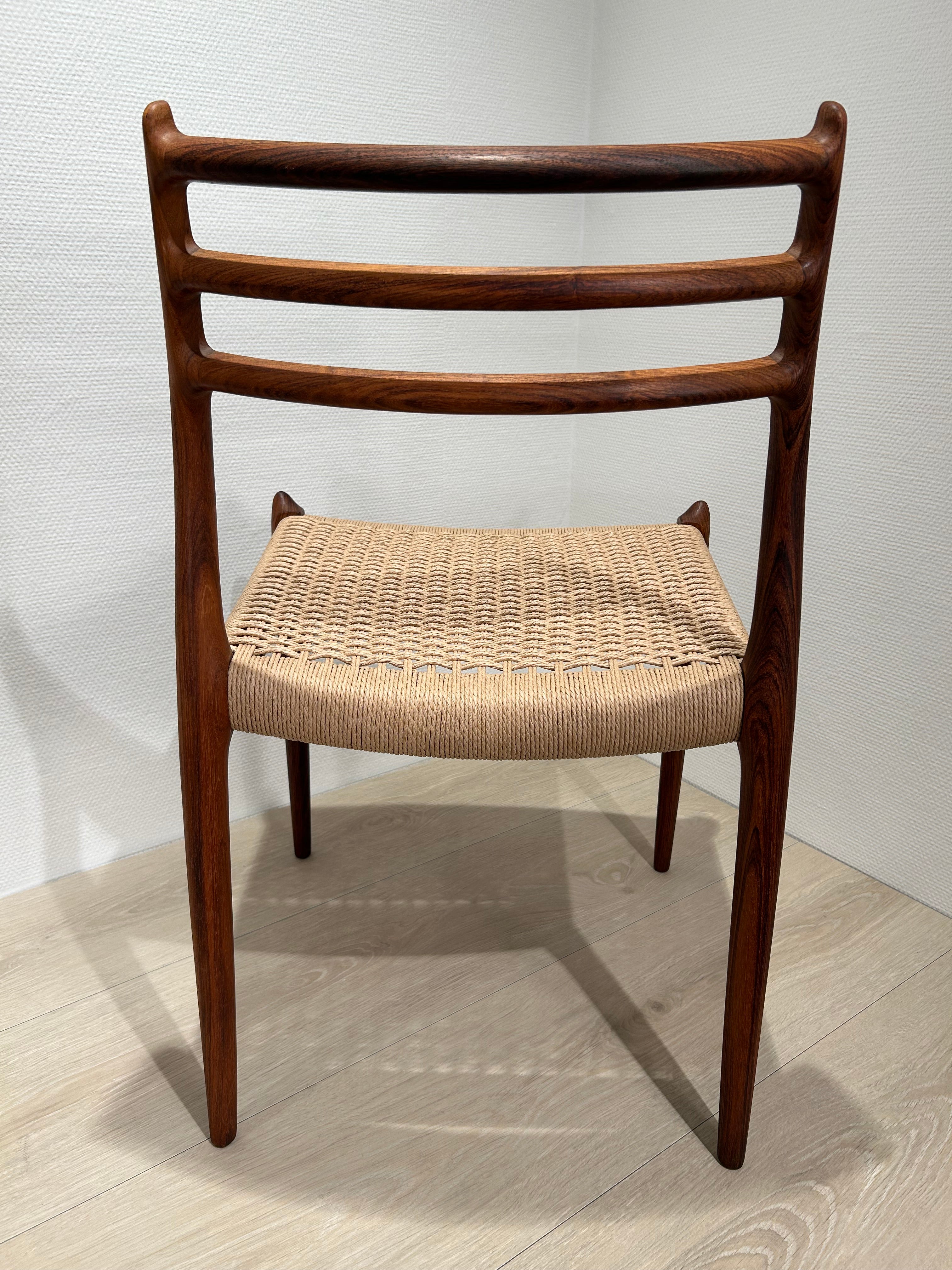 Brugte N.O. Møller model 78 spisestuestol i (palisander)